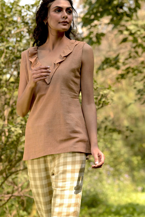 Chikao Handwoven Cotton Top