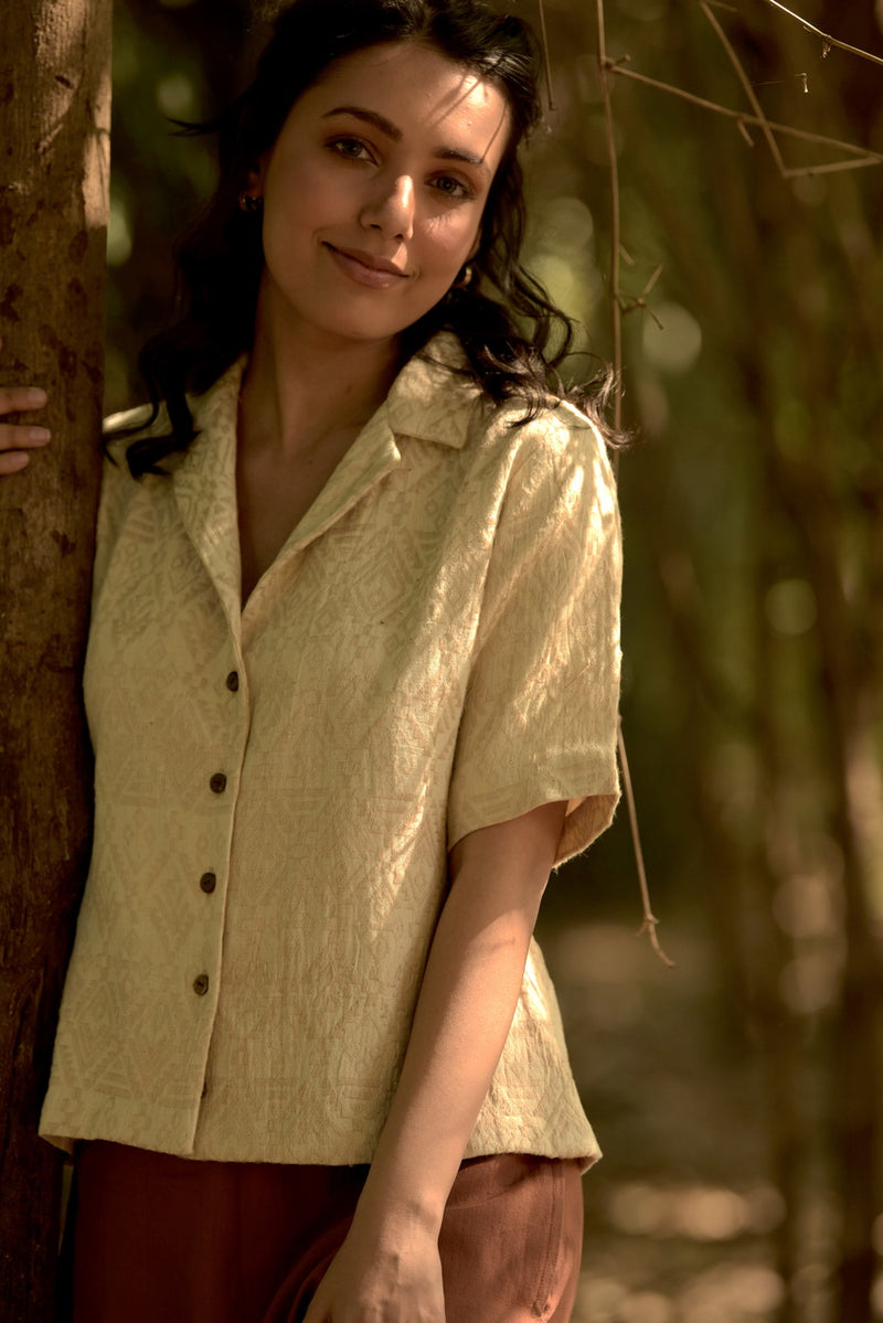 Suki Jacquard Cotton Top