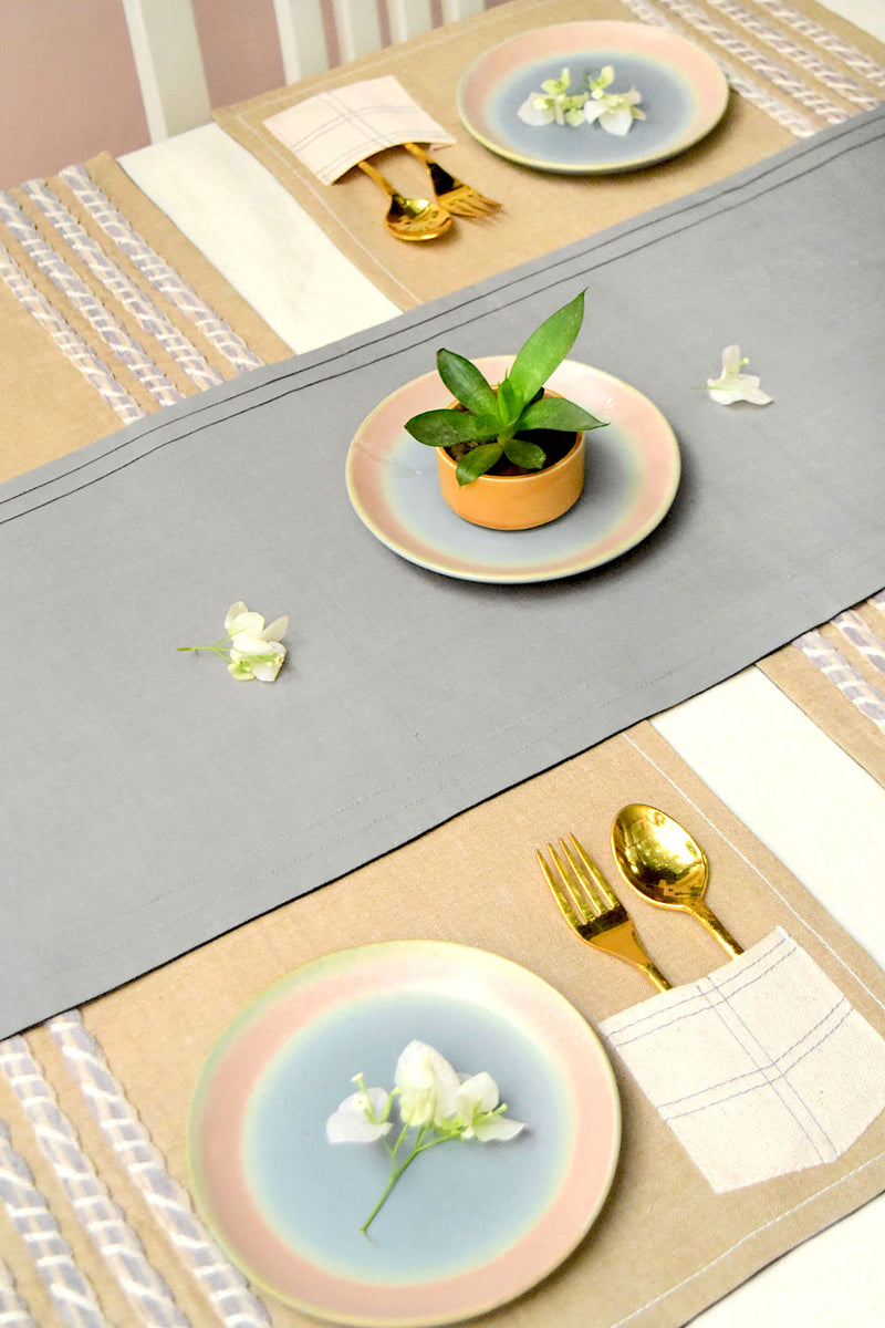 Easy Breezy Dining Table Runner And Mats Set of 6