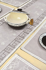 Attin Dining Set of A Table Runner And 8 Table Mats- sold