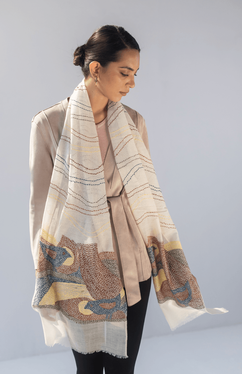 Winter Pearl Women's Cashmere Stoles