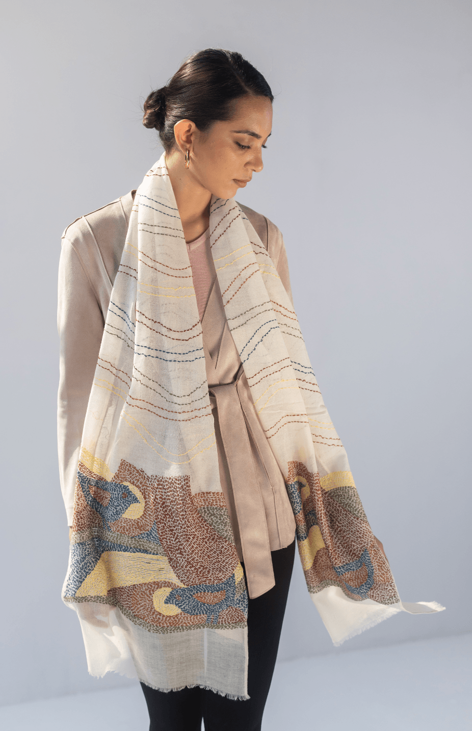 Winter Pearl Women's Cashmere Stoles