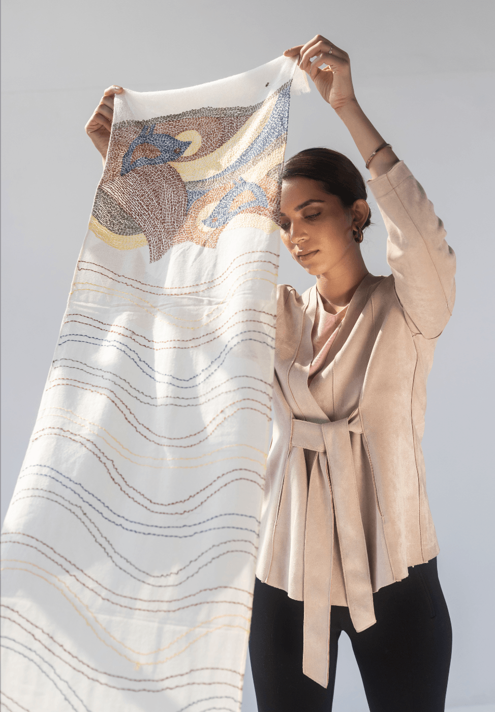 Winter Pearl Women's Cashmere Stoles