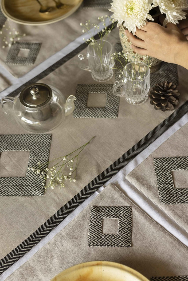Jayde Dining Table Runner And Mats Set of 6