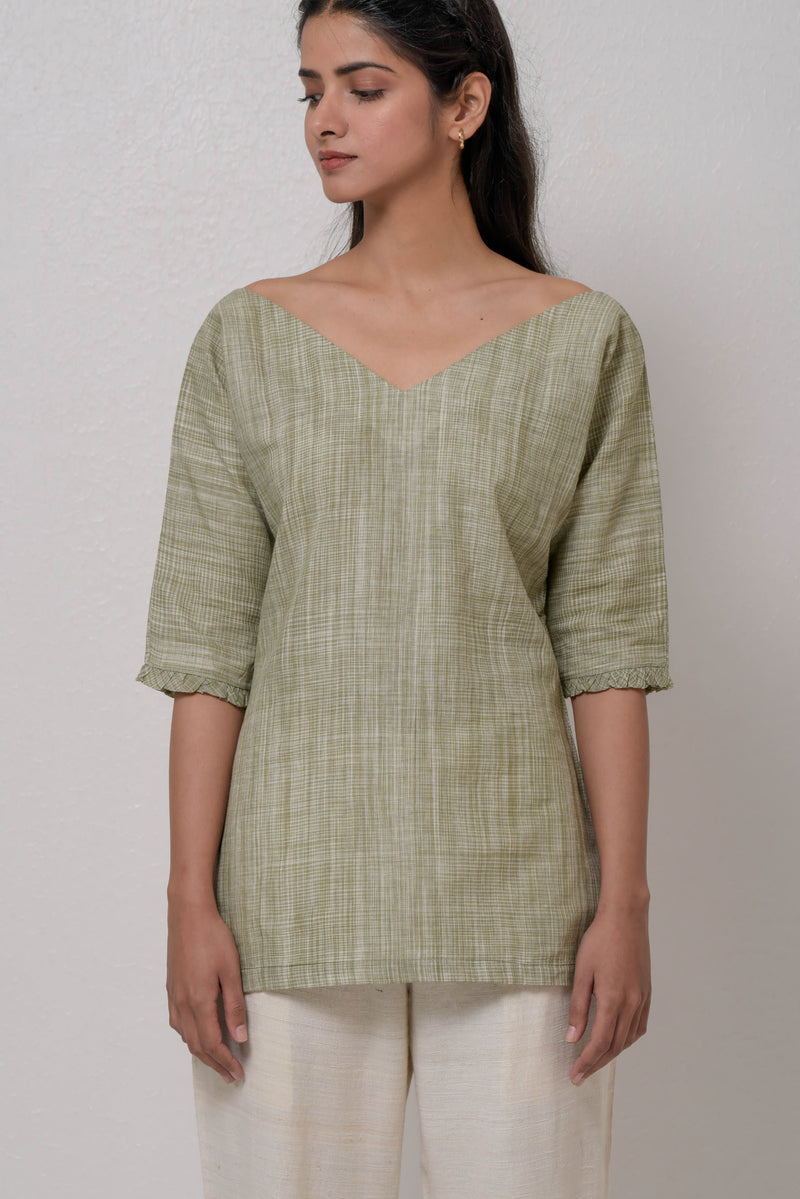 Kahlifa Handwoven Cotton Top